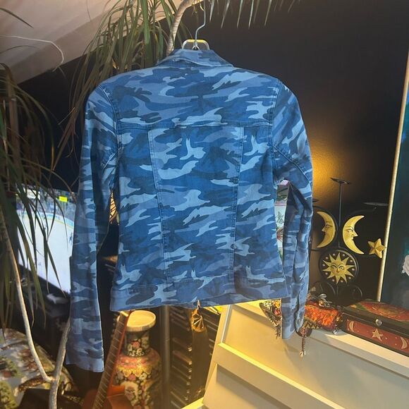 Y2K Mavi Blue Camo Jean Jacket XS - Picture 10 of 14